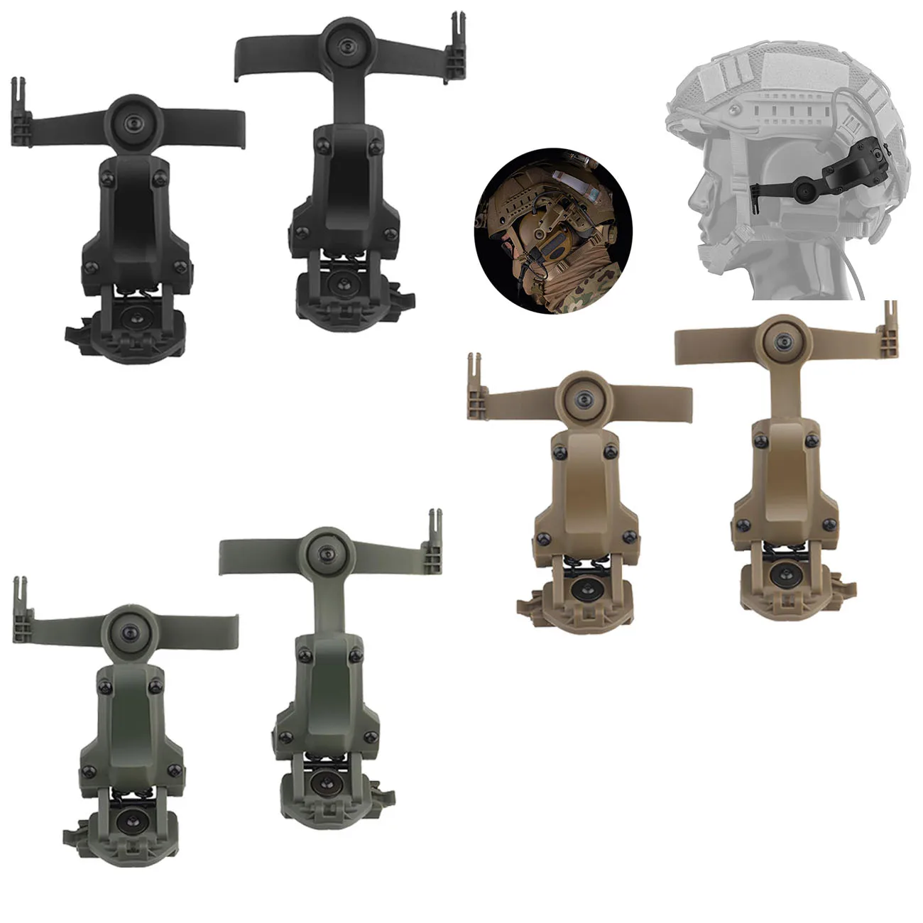 Адаптер для тактического шлема для PELTOR ComTac, аксессуары для стрельбы из страйкбола, крепление для гарнитуры, подходит для Ops Core ARC Wendy MLOK Rail
Адаптер для тактического шлема для PELTOR ComTac, аксессуары для стрельбы из страйкбола, крепление для гарнитуры, подходит для Ops Core ARC Wendy MLOK Rail