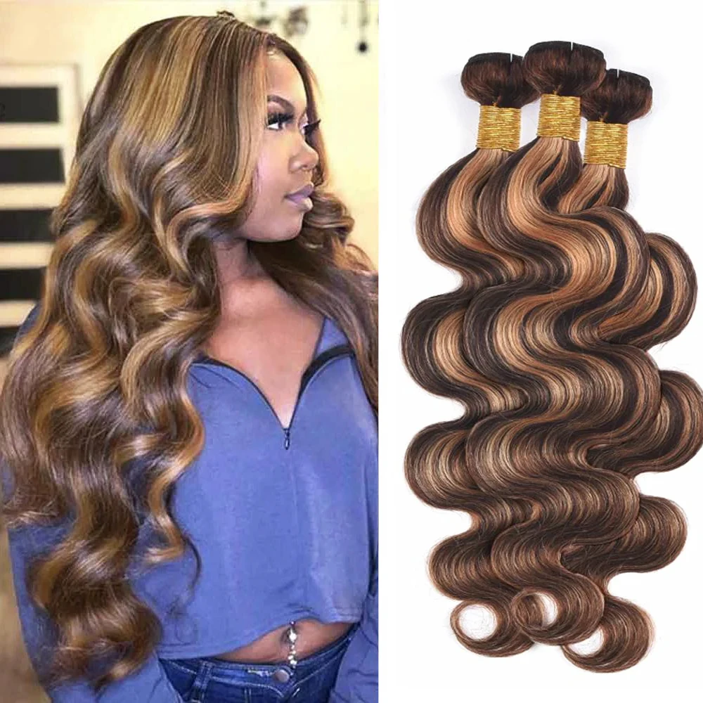 Brazilian Body Wave 30 inch Honey Blonde Highlight Bundles Human Hair P4/27 Hair Weave 2 3 4 Bundles Women Remy Hair Extensions
Brazilian Body Wave 30 inch Honey Blonde Highlight Bundles Human Hair P4/27 Hair Weave 2 3 4 Bundles Women Remy Hair Extensions
