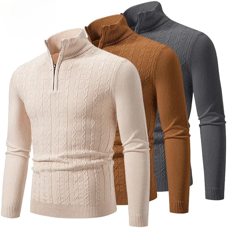 Autum New Men Sweatwear Warm Pullover Solid Color Half Zipper Sweater V-neck Long Sleeve Male Knitted Sweatshirts Top
Autum New Men Sweatwear Warm Pullover Solid Color Half Zipper Sweater V-neck Long Sleeve Male Knitted Sweatshirts Top
