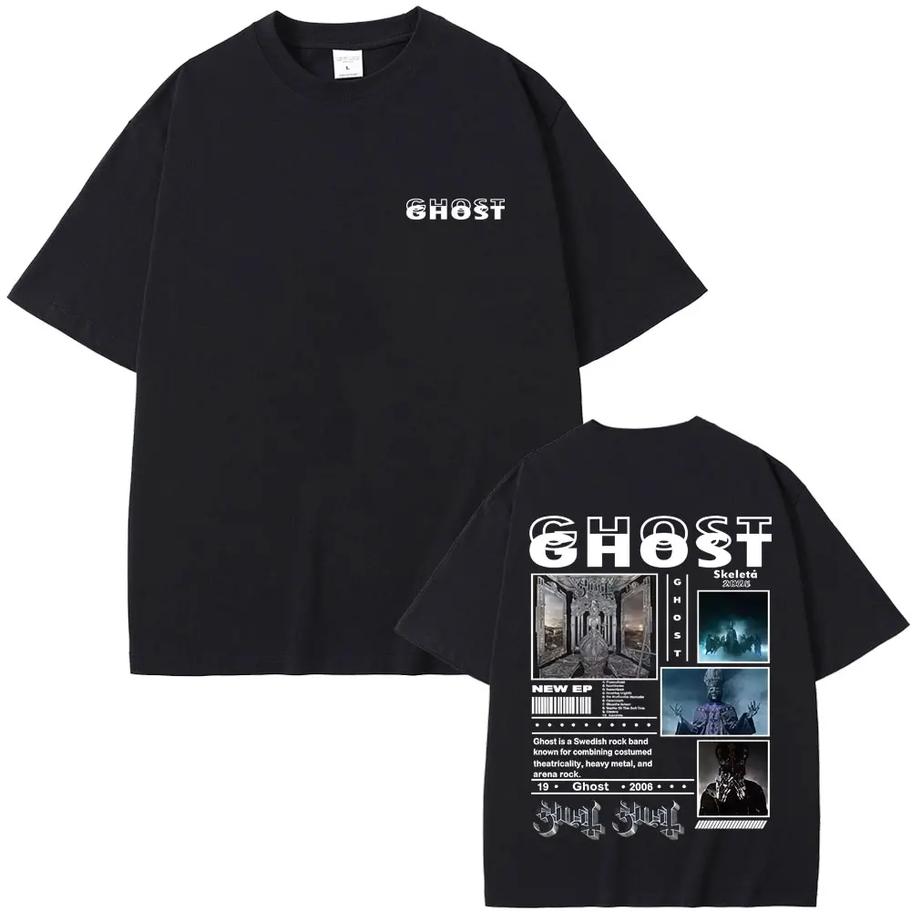 Ghost Band Skeleta New Album Graphic T Shirts Terror Skeleton Rock Oversized T-shirt Men Women 90s Classic Gothic Metal T-shirts
Ghost Band Skeleta New Album Graphic T Shirts Terror Skeleton Rock Oversized T-shirt Men Women 90s Classic Gothic Metal T-shirts