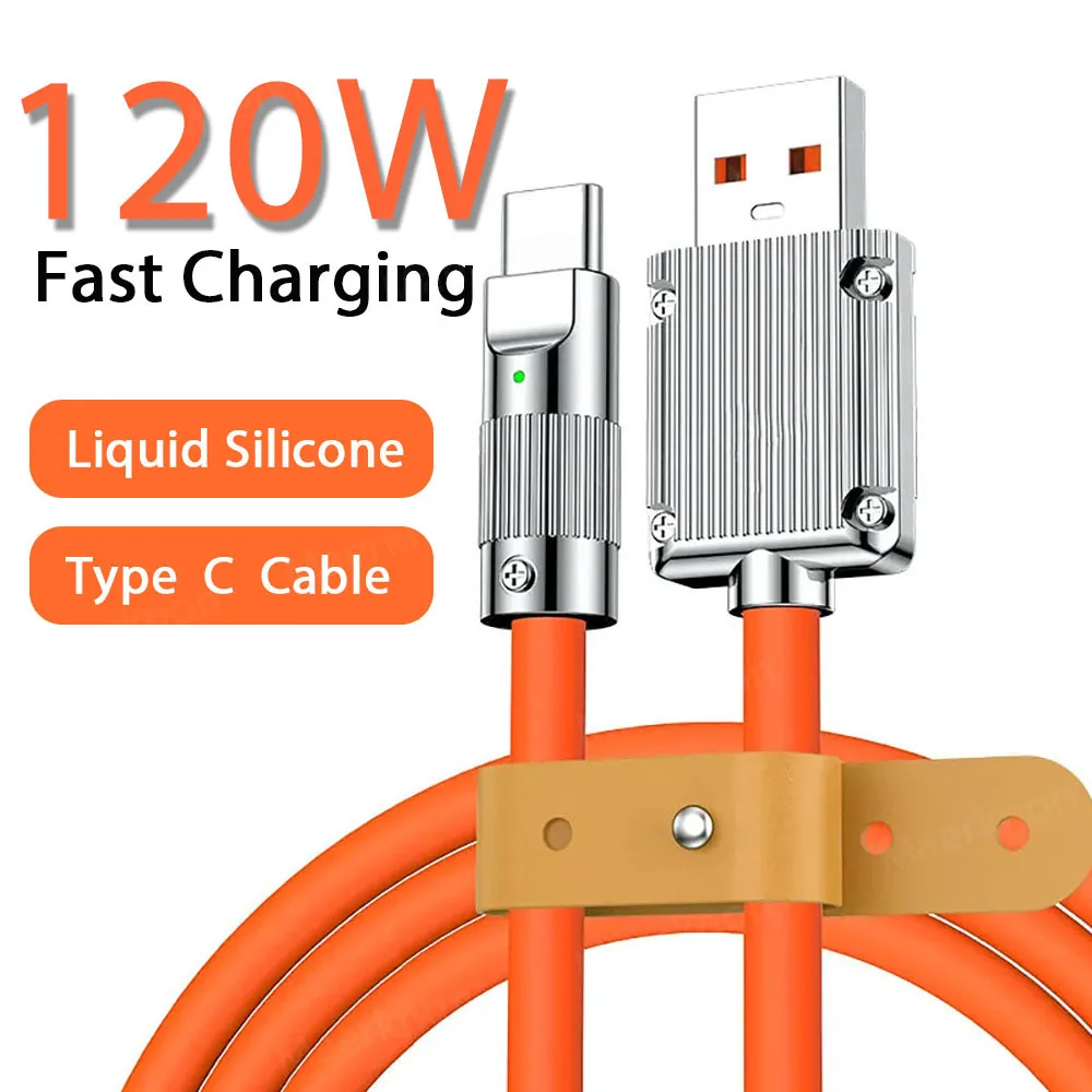 120W Type C Cable Super Fast Charging Liquid Silicone Data Wire For Xiaomi 12 Pro Huawei Samsung POCO Oneplus ipad 6A USB Cable
120W Type C Cable Super Fast Charging Liquid Silicone Data Wire For Xiaomi 12 Pro Huawei Samsung POCO Oneplus ipad 6A USB Cable