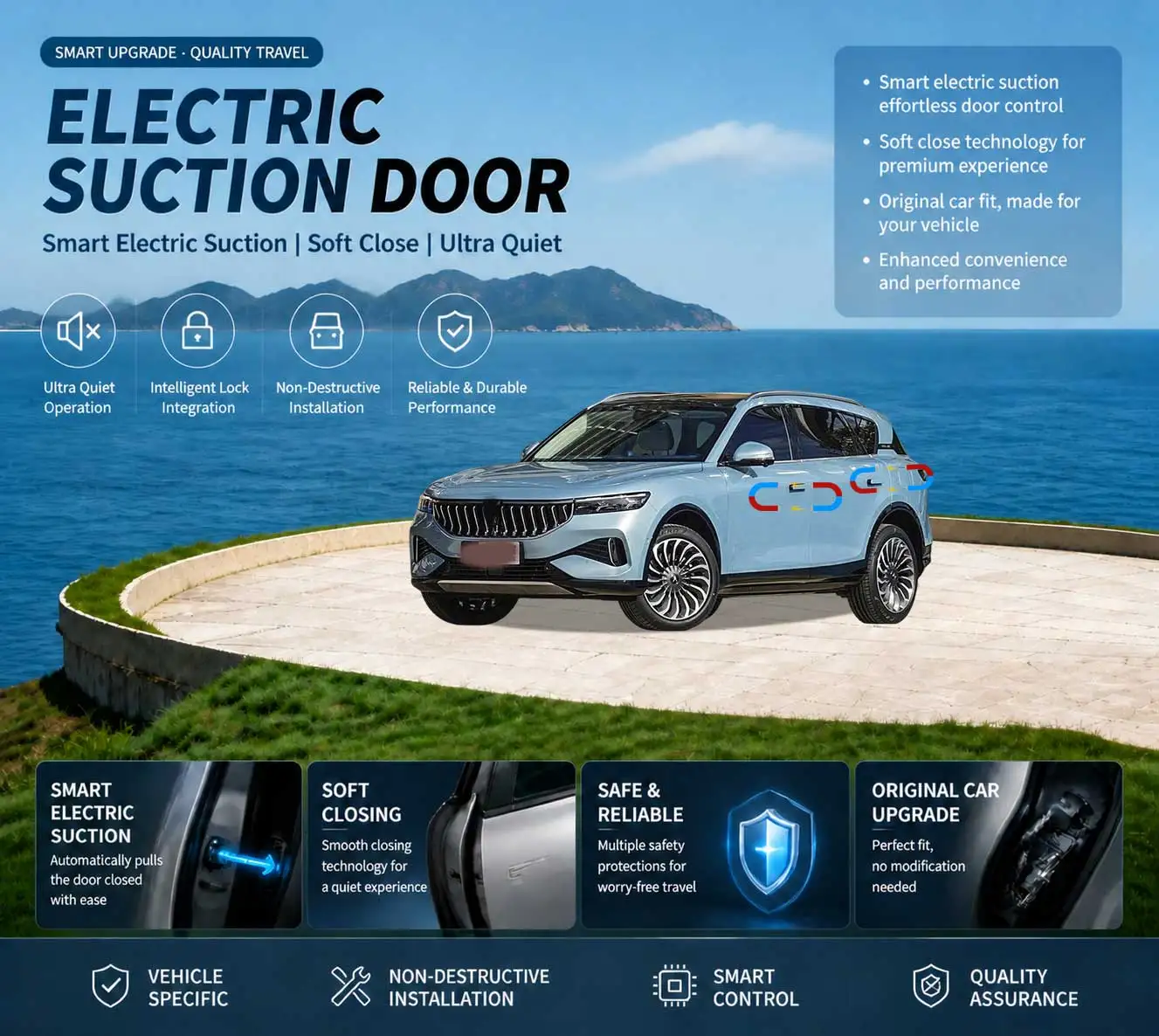 Car Specific Car Modification Auto Suction Soft Close Door Modification Parts & Accessories For Voyah Free Rabdan One Free+
Car Specific Car Modification Auto Suction Soft Close Door Modification Parts & Accessories For Voyah Free Rabdan One Free+