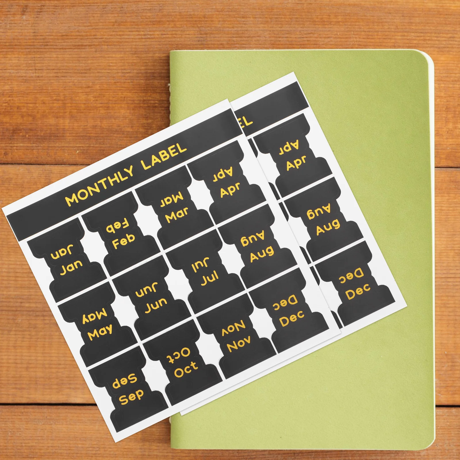 12 Monthly Gold Foil Stickers Self Adhesive Writeable Label Tabs for Journals Planners Notebooks Calendar Stickers File 
12 Monthly Gold Foil Stickers Self Adhesive Writeable Label Tabs for Journals Planners Notebooks Calendar Stickers File