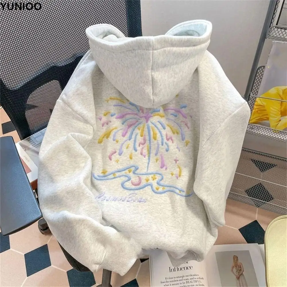 Comfortable Letter Female Thicken Hoodie Plus Size Loose Long Sleeve Hoodie Korean Sweatshirt Warm Coat Tops Couple
Comfortable Letter Female Thicken Hoodie Plus Size Loose Long Sleeve Hoodie Korean Sweatshirt Warm Coat Tops Couple
