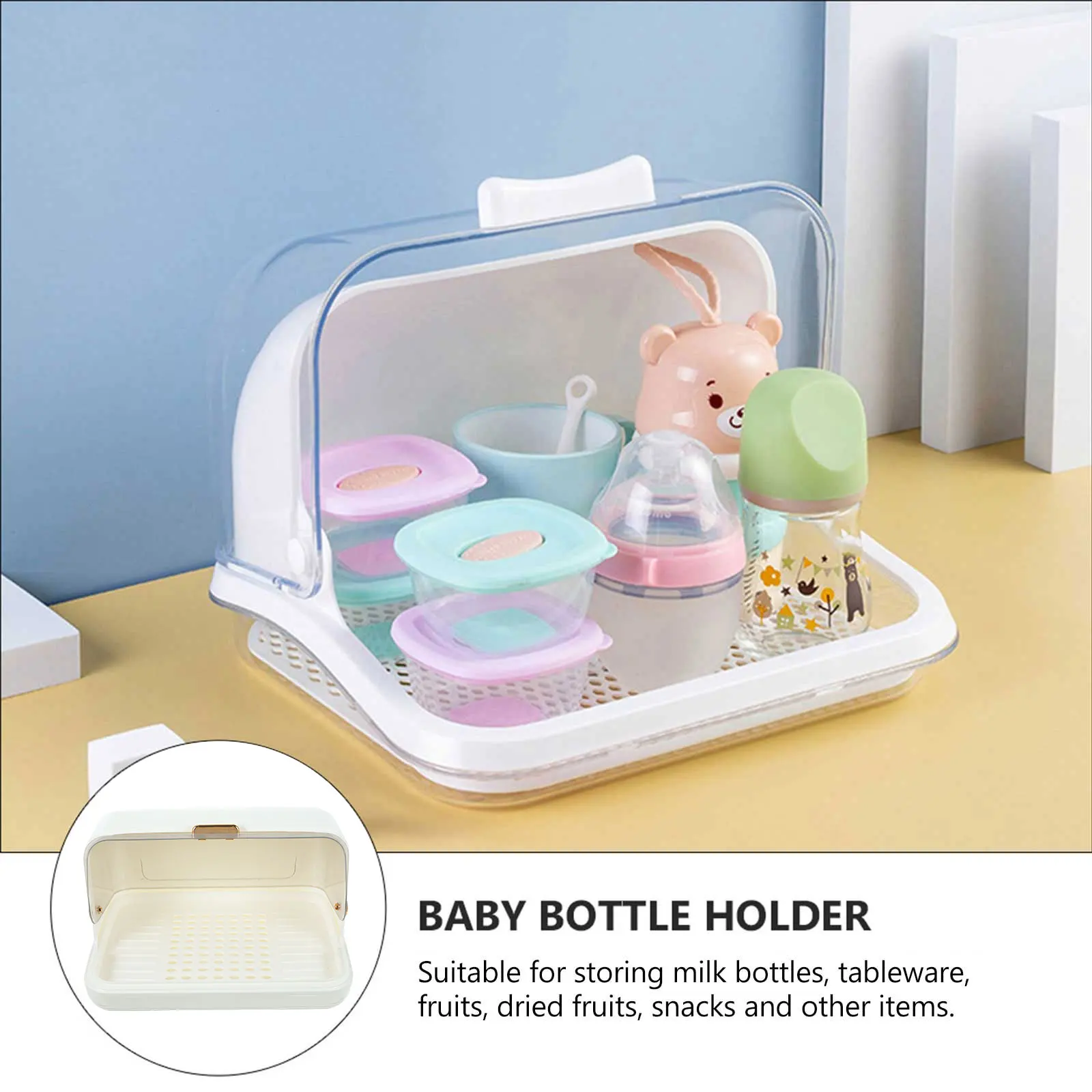 Cup Storage Rack White Medium Size Draining Bottles Water Drying Rack Kitchen Countertop Organizer Baby Bottle Holder Dust Proof
Cup Storage Rack White Medium Size Draining Bottles Water Drying Rack Kitchen Countertop Organizer Baby Bottle Holder Dust Proof