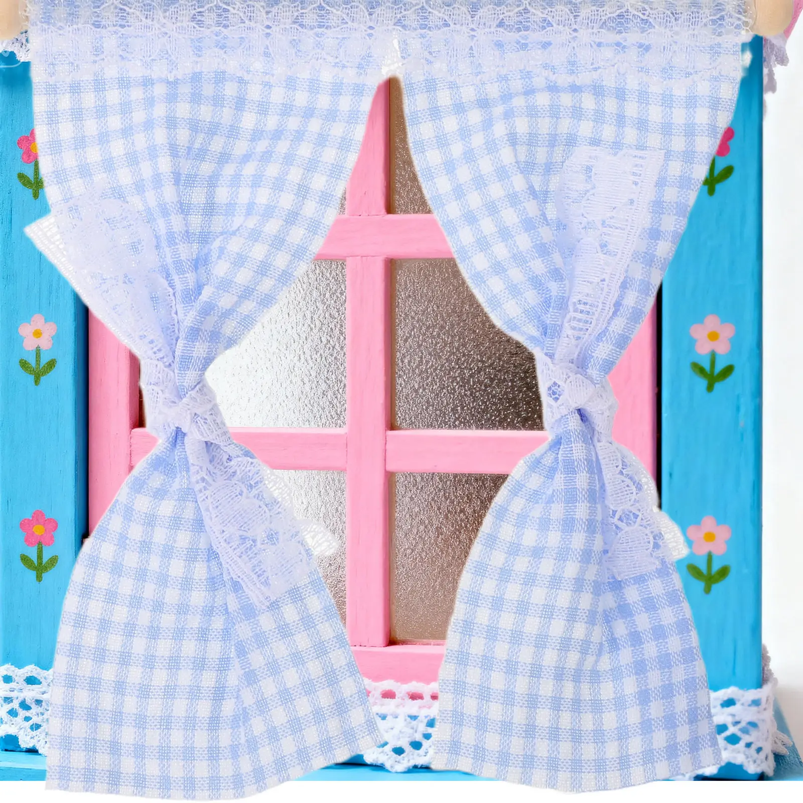 2Pcs Miniature Dollhouse Curtains 1:12 Scale Sky-Blue Gingham Window Coverings for Bedroom Living Room Pretend Play Scene Craft
2Pcs Miniature Dollhouse Curtains 1:12 Scale Sky-Blue Gingham Window Coverings for Bedroom Living Room Pretend Play Scene Craft