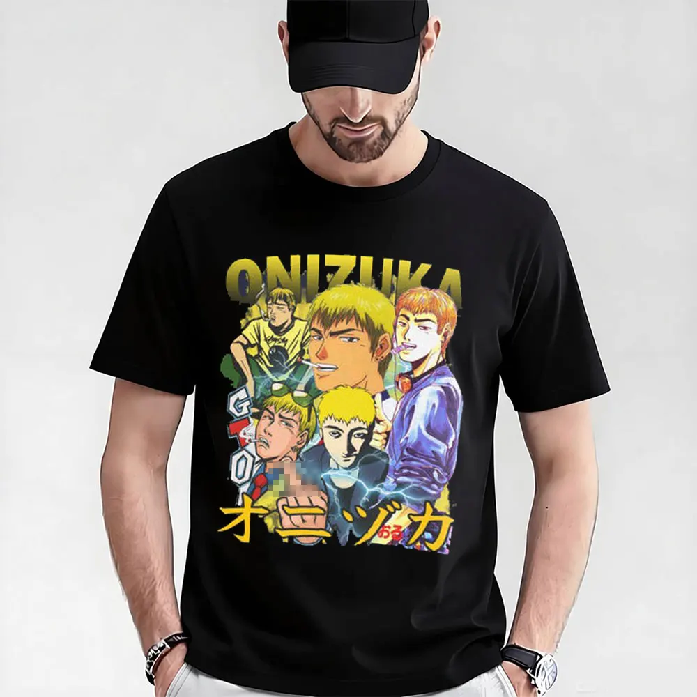0323 Great Teacher Onizuka Anime Gift t shirt 100% cotton printed clothing GTO Manga Graphic Tee Y2K clothes Large size Tops
0323 Great Teacher Onizuka Anime Gift t shirt 100% cotton printed clothing GTO Manga Graphic Tee Y2K clothes Large size Tops