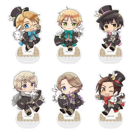 Loen Anime Peripheral Store Hetalia: Axis Powers Iceland Romano Spain Austria Double insertion Acrylic Stand desktop Decor Gifts