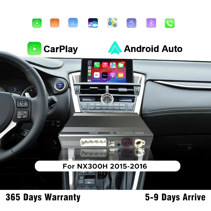 2025 Upgrade Wireless CarPlay Android Auto for Lexus NX 300H Plug & Play Mirror Link Navigation OEM Controls Fast Connection 
2025 Upgrade Wireless CarPlay Android Auto for Lexus NX 300H Plug & Play Mirror Link Navigation OEM Controls Fast Connection