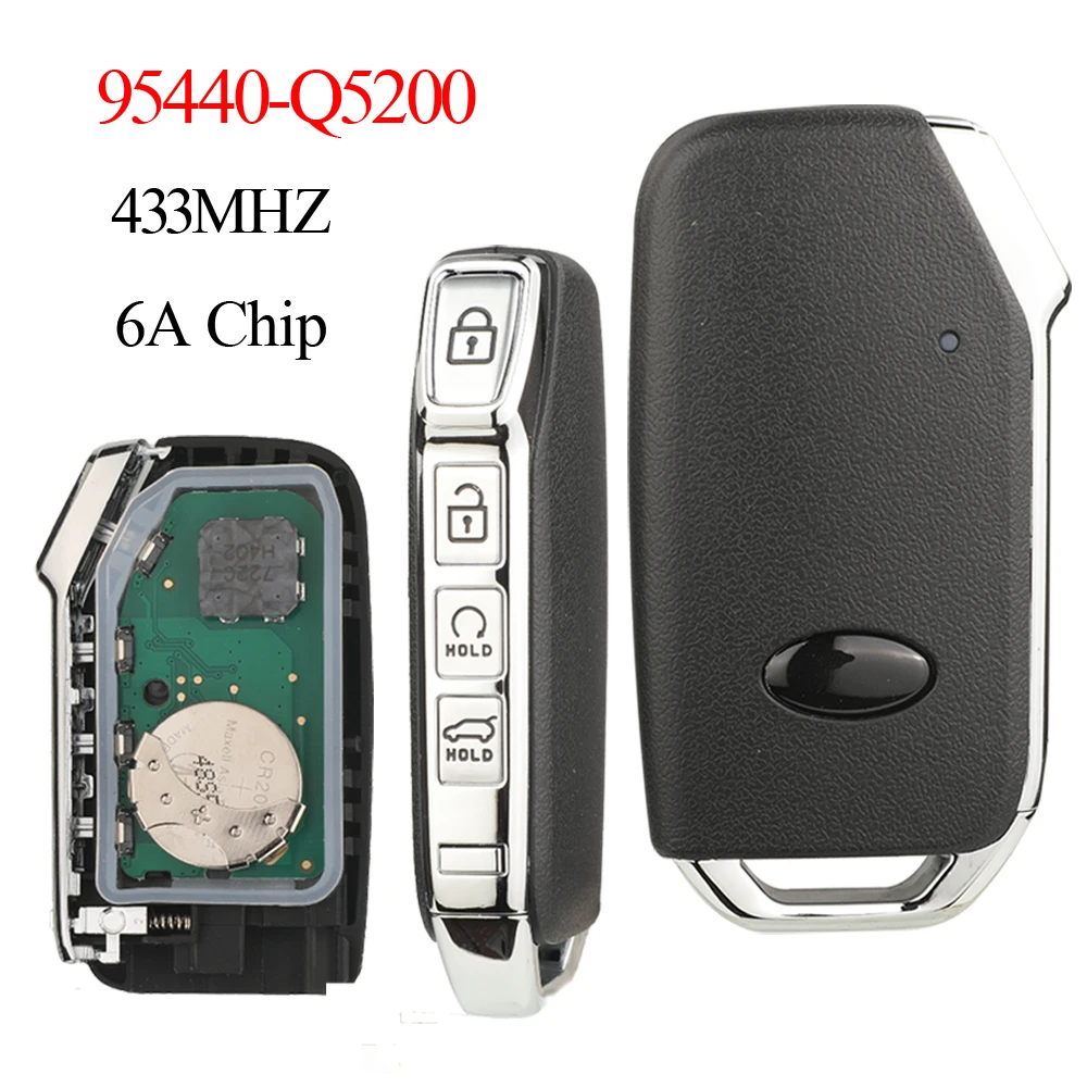 jingyuqin 433MHz ID6A Chip 4 Buttons Keyless Smart Remote Control Car Key Fob For Kia Seltos 2019-2023 FCCID: 95440-Q5200
jingyuqin 433MHz ID6A Chip 4 Buttons Keyless Smart Remote Control Car Key Fob For Kia Seltos 2019-2023 FCCID: 95440-Q5200