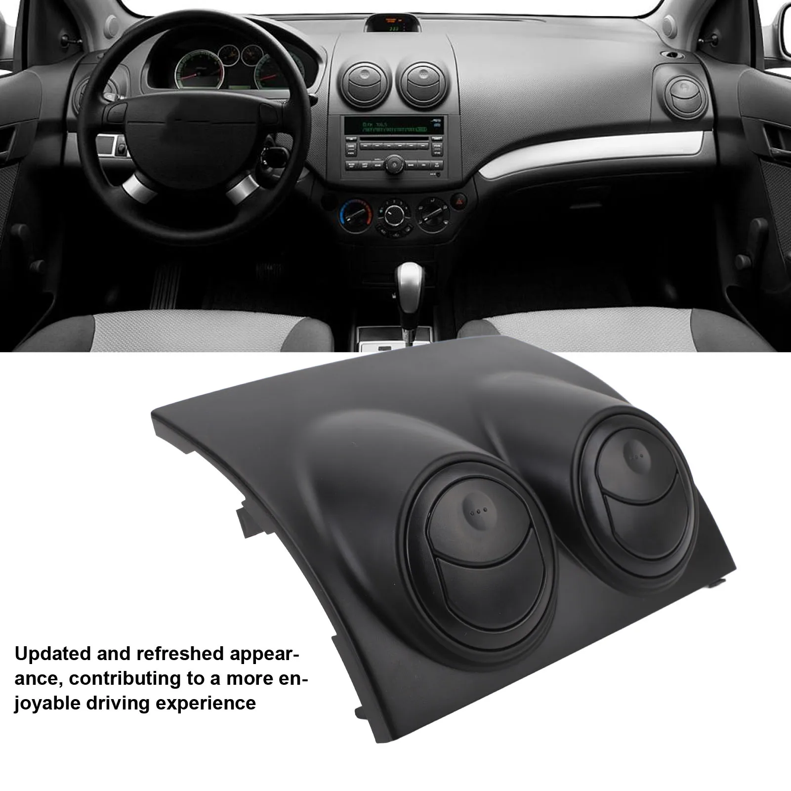 Center Upper Dash Trim Bezel Center Upper Dash Trim Bezel Dashboard Air Vent Outlet Panel Molding Trim for Aveo 2005 to 2011
Center Upper Dash Trim Bezel Center Upper Dash Trim Bezel Dashboard Air Vent Outlet Panel Molding Trim for Aveo 2005 to 2011
