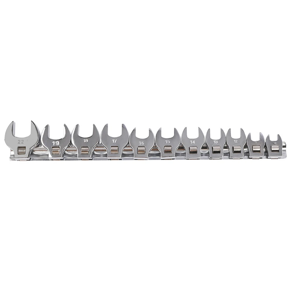 3/8 Inches Nut Crowfoot Wrench Set Horn Wrench Head Square Head Hardware Tool Wrench 11-piece Set of Imperial Bullhorn Wrenches
3/8 Inches Nut Crowfoot Wrench Set Horn Wrench Head Square Head Hardware Tool Wrench 11-piece Set of Imperial Bullhorn Wrenches