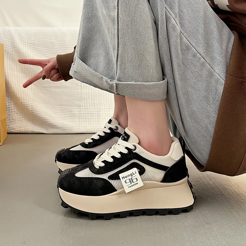 Women Shoes Fashion Chunky Sneakers New Mesh Breathable Casual Shoes Women Vulcanize Shoes Laced Platform Shoe Кроссовки Мужские
Women Shoes Fashion Chunky Sneakers New Mesh Breathable Casual Shoes Women Vulcanize Shoes Laced Platform Shoe Кроссовки Мужские
