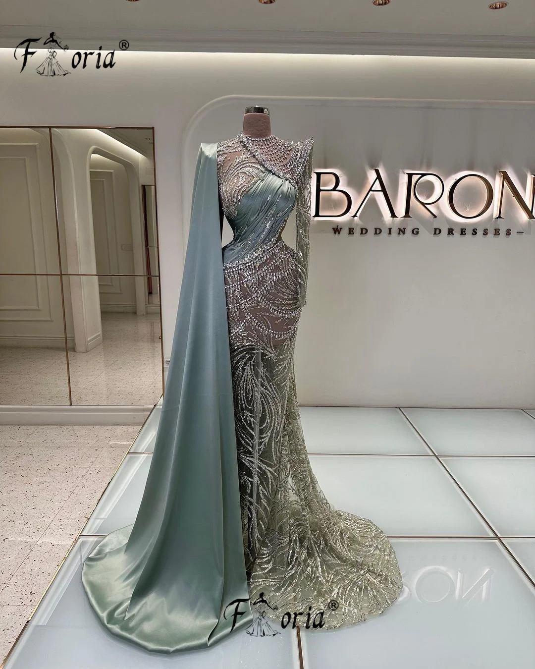 Middle East Green Evening Dress Crystal Sequin Long Sleeve Mermaid Wedding Party Dresses Customized Vestidos Largos Fiesta 2025
Middle East Green Evening Dress Crystal Sequin Long Sleeve Mermaid Wedding Party Dresses Customized Vestidos Largos Fiesta 2025