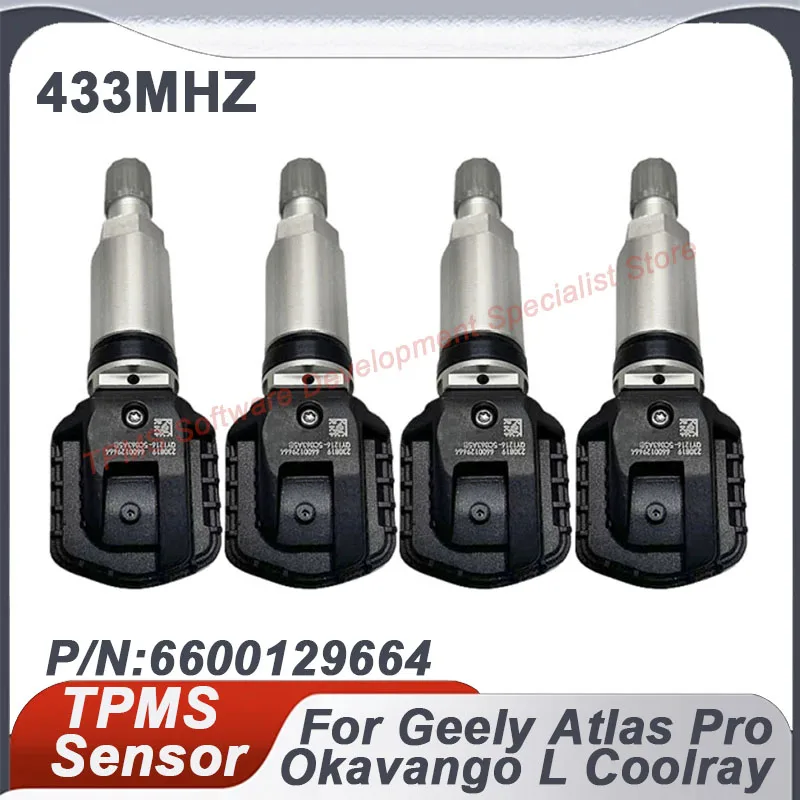1/4Pcs TPMS Tire Pressure Sensor For Geely Atlas Pro 20-21 BelGee Coolray Okavango 2020-2023 433MHZ 6600129664
1/4Pcs TPMS Tire Pressure Sensor For Geely Atlas Pro 20-21 BelGee Coolray Okavango 2020-2023 433MHZ 6600129664