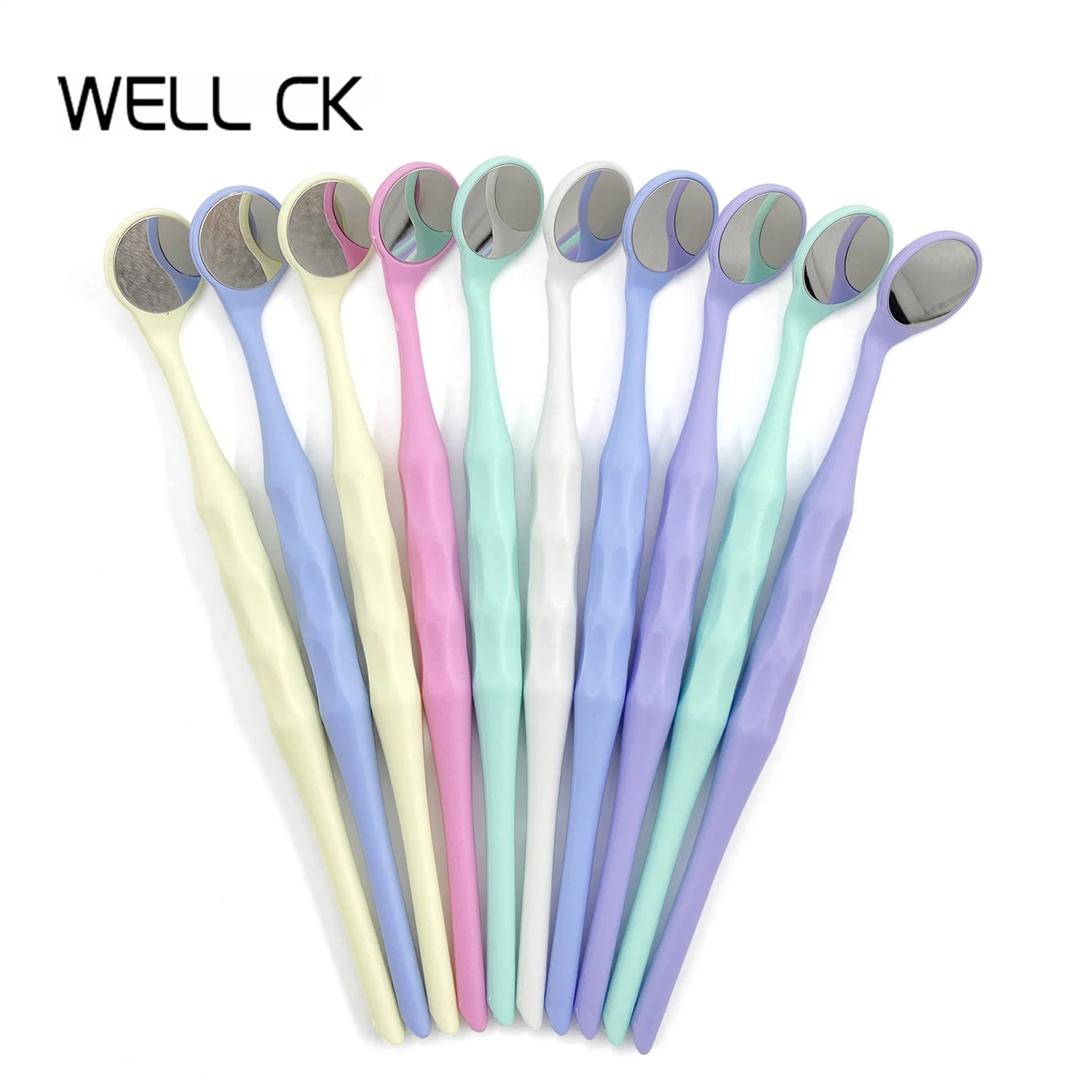 Well CK 10pcs/Box With Random Colors Dental Double Sided Mouth Mirrors With Handle
Well CK 10pcs/Box With Random Colors Dental Double Sided Mouth Mirrors With Handle