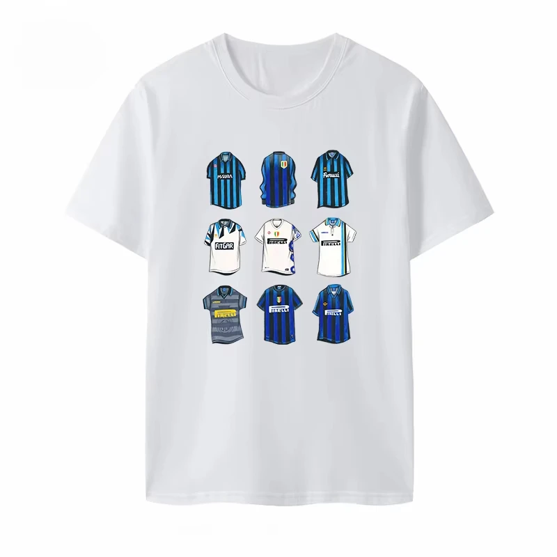 2025 New Serie A Football Inter Classic Fan Uniform Souvenir Shirt Short Sleeve T-shirt Men's Leisure Sports Cotton Inter Milan
2025 New Serie A Football Inter Classic Fan Uniform Souvenir Shirt Short Sleeve T-shirt Men's Leisure Sports Cotton Inter Milan