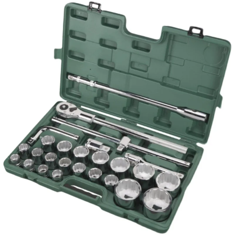 Five tools 26 pieces 19MM series heavy-duty sleeve set
Five tools 26 pieces 19MM series heavy-duty sleeve set