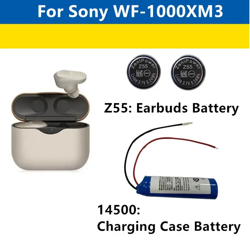 ZeniPower 3.7V Z55 Battery For Sony WF-1000XM3 WF-SP900 WF-SP700N WF-1000X TWS Earbuds Earphone Battery
ZeniPower 3.7V Z55 Battery For Sony WF-1000XM3 WF-SP900 WF-SP700N WF-1000X TWS Earbuds Earphone Battery