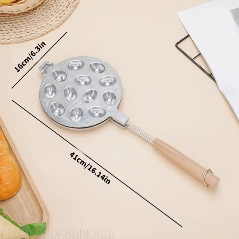 E8BD Nonstick Walnut Cookie Maker Pan Baking Tool with Handle for Nut Waffles and Pastries Aluminum Alloy Kitchen Mould
E8BD Nonstick Walnut Cookie Maker Pan Baking Tool with Handle for Nut Waffles and Pastries Aluminum Alloy Kitchen Mould