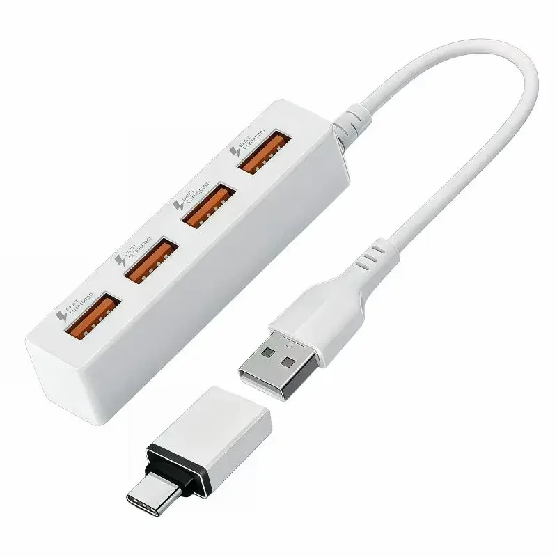 USB C 2.0 Hub with C Port Adapter, Extension Cable, 4-Port Ultra-thin Multi-port Expander, Suitable for Smartphones, Charging, G
USB C 2.0 Hub with C Port Adapter, Extension Cable, 4-Port Ultra-thin Multi-port Expander, Suitable for Smartphones, Charging, G