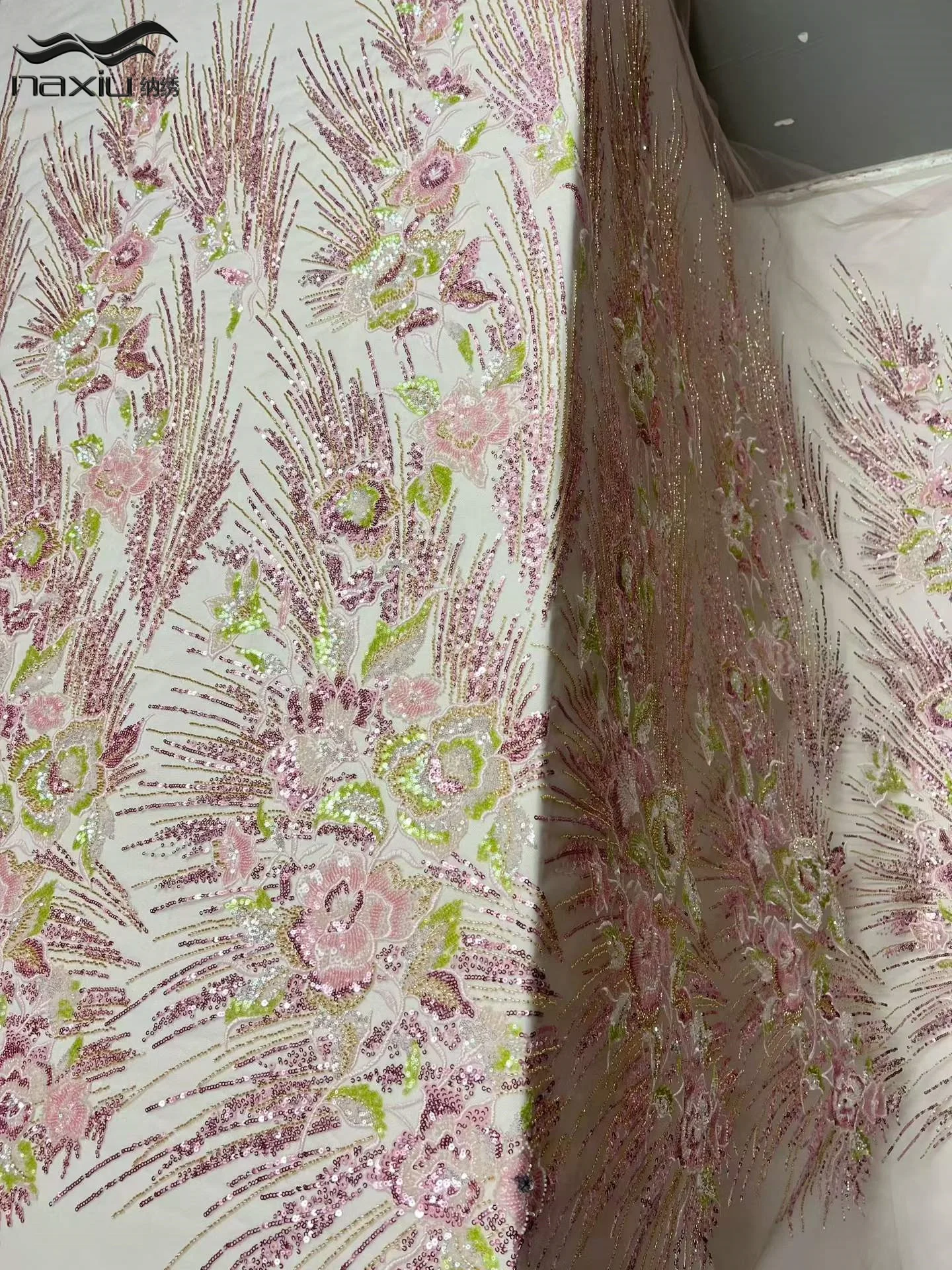 Madison African Beaded Tulle Lace Fabric 2026 High Quality Luxury French Nigerian Sequins Mesh Tulle Lace for Party Dress Sewing
Madison African Beaded Tulle Lace Fabric 2026 High Quality Luxury French Nigerian Sequins Mesh Tulle Lace for Party Dress Sewing