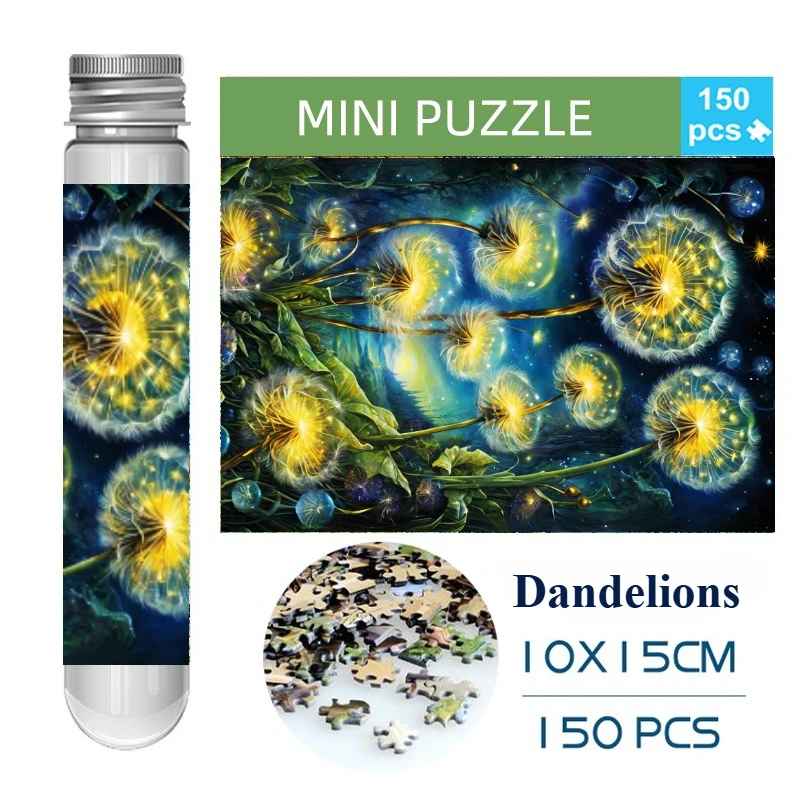 150PCS Mini Test Tube Dandelions Difficult Jigsaw Puzzle Decompression Toys Game Family Educational Toys
150PCS Mini Test Tube Dandelions Difficult Jigsaw Puzzle Decompression Toys Game Family Educational Toys
