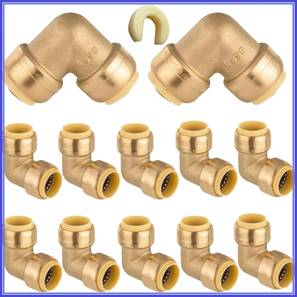 12-Pack 3/4" Pushfit 90 Degree Elbow with Disconnect Clip for PEX, Copper, CPVC, PE-RT
12-Pack 3/4" Pushfit 90 Degree Elbow with Disconnect Clip for PEX, Copper, CPVC, PE-RT