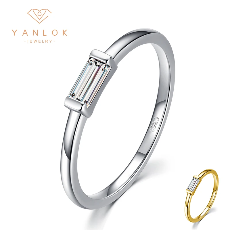 YANLOK Fashion 925 Sterling Silver Shiny Rectangle Zirconia Rings for Women Wedding Engagement Jewelry Rings AAA Cz Size 5-9
YANLOK Fashion 925 Sterling Silver Shiny Rectangle Zirconia Rings for Women Wedding Engagement Jewelry Rings AAA Cz Size 5-9