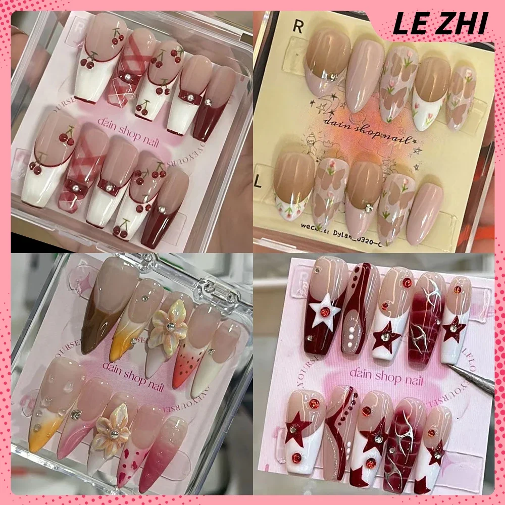 Hello Kitty Love Cherry Pearls Wearable Nail Pink France Style Detachable Girl Fake Nail Handmade Made False Nail Party Sticker
Hello Kitty Love Cherry Pearls Wearable Nail Pink France Style Detachable Girl Fake Nail Handmade Made False Nail Party Sticker