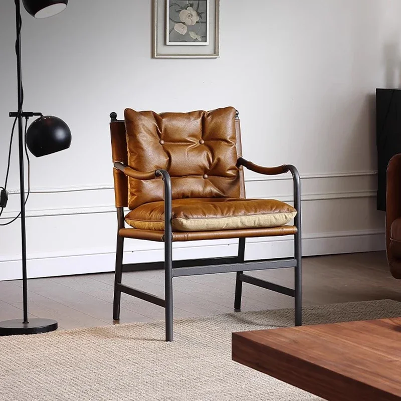 American Vintage Leather Sitting Chair Pink Furniture Antique Rattan Foldable Lightweight Room Dresser Black Relax Armchairs
American Vintage Leather Sitting Chair Pink Furniture Antique Rattan Foldable Lightweight Room Dresser Black Relax Armchairs