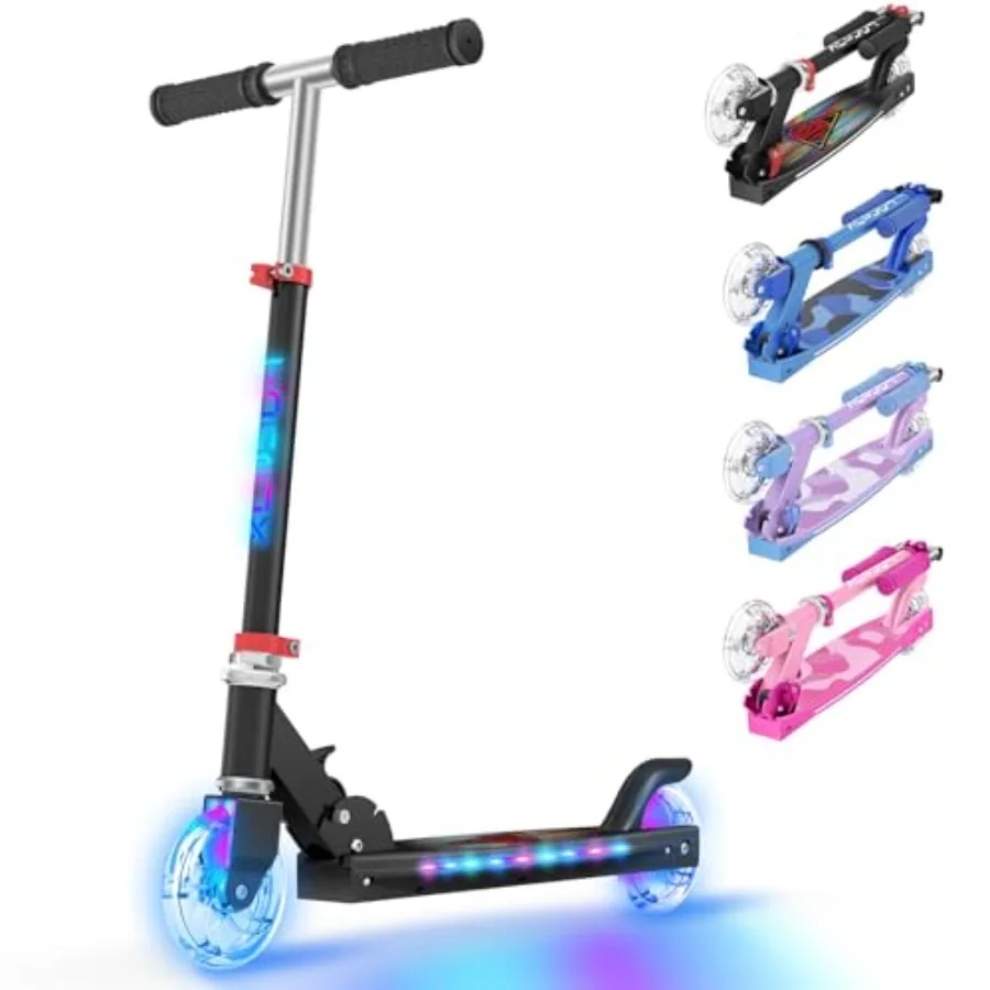 2 Wheel Light Up Scooter for 5-12 with Adjustable Height Foldable and Lightweight Design Cool LED Wheels and Deck Ideal for Age
2 Wheel Light Up Scooter for 5-12 with Adjustable Height Foldable and Lightweight Design Cool LED Wheels and Deck Ideal for Age