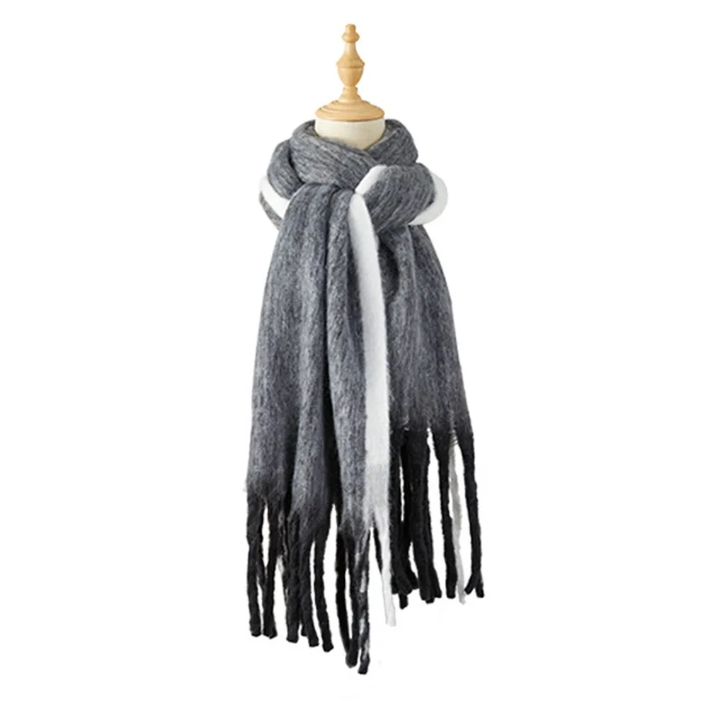 Soft Thickened Women Scarf Korean Style Imitation Cashmere Tassel Shawl Long Tassel Coldproof Neck Warmer Winter
Soft Thickened Women Scarf Korean Style Imitation Cashmere Tassel Shawl Long Tassel Coldproof Neck Warmer Winter