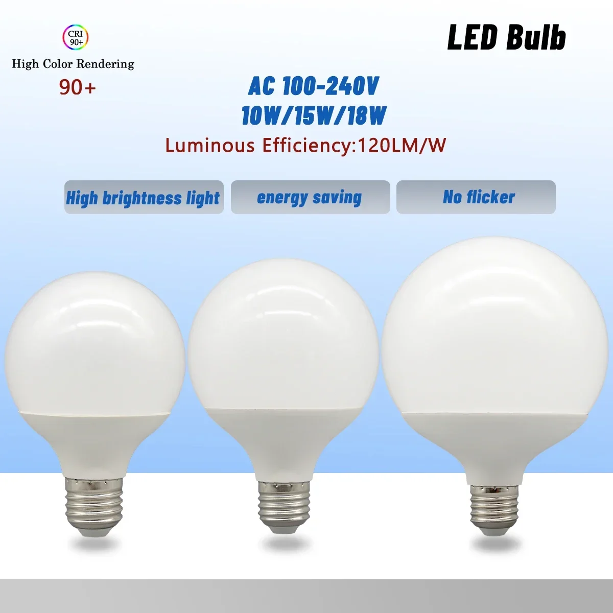 2pcs LED Bulbs E27 G80 G95 G120 18W 15W 10W Energy Saving Global Light Lampada Ampoule LED Light Bulbs White Warm White for Room
2pcs LED Bulbs E27 G80 G95 G120 18W 15W 10W Energy Saving Global Light Lampada Ampoule LED Light Bulbs White Warm White for Room