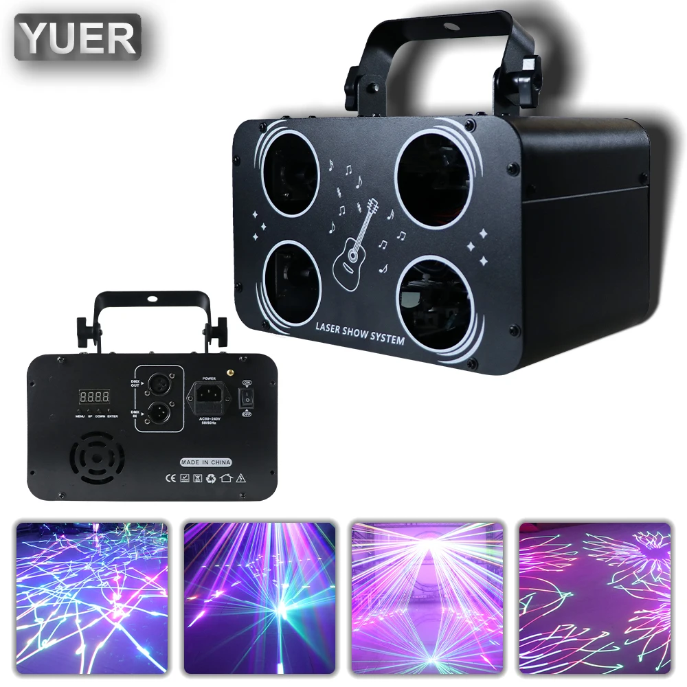 NEW Mold 4 Head RGB Scanning Laser Light DMX512 Stage Laser Effect Projector For DJ Disco Stage Wedding Music Party Bar Club
NEW Mold 4 Head RGB Scanning Laser Light DMX512 Stage Laser Effect Projector For DJ Disco Stage Wedding Music Party Bar Club