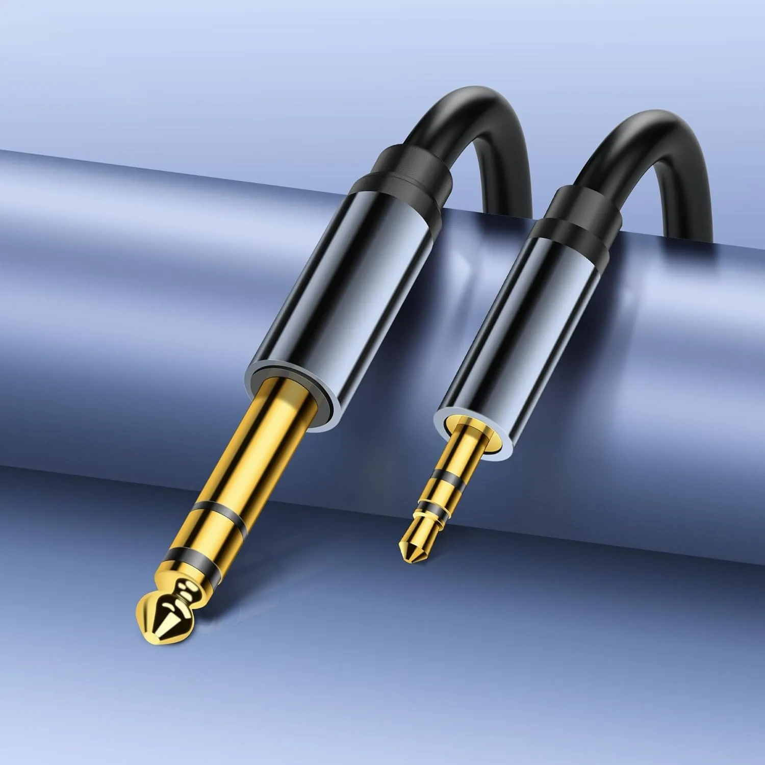 3.5mm to 6.5mm AUX Cable 1/4 to 1/8 TRS Stereo Jack Audio Adapter Cord for PC Headphone Mixer Amplifier Speaker Guitar 30cm/1FT
3.5mm to 6.5mm AUX Cable 1/4 to 1/8 TRS Stereo Jack Audio Adapter Cord for PC Headphone Mixer Amplifier Speaker Guitar 30cm/1FT