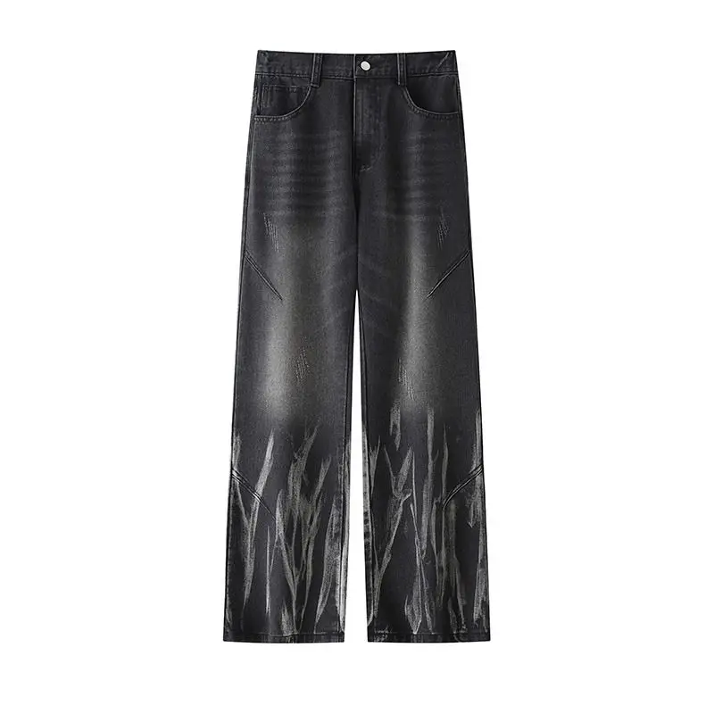 Tie-Dye Men's Jeans Loose Straight Leg White Washed Stripes Casual Comfortable Cotton Stretch Denim Trendy Autumn New Arrival
Tie-Dye Men's Jeans Loose Straight Leg White Washed Stripes Casual Comfortable Cotton Stretch Denim Trendy Autumn New Arrival