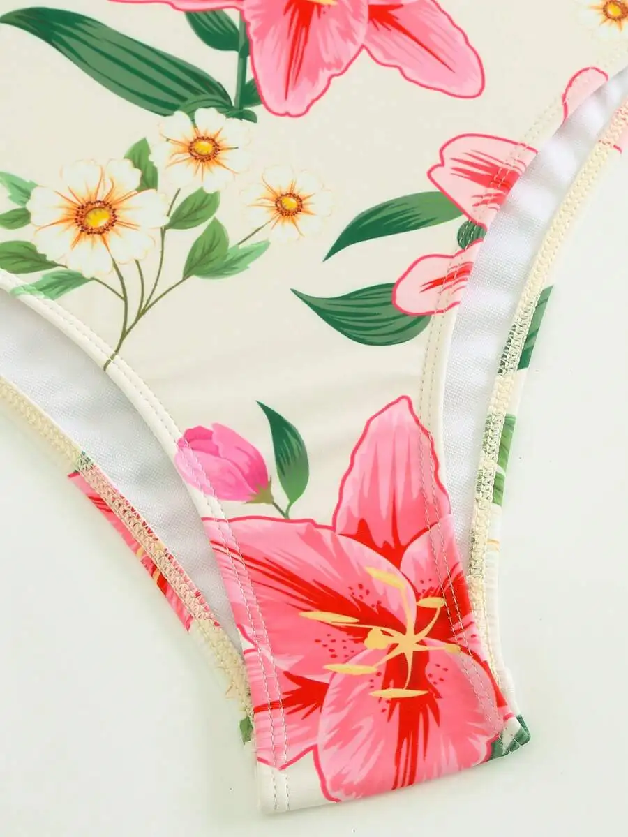 Women Floral Printed One-Piece Swimsuit With Skirt Casual Beach Resort Swimwear Summer
Women Floral Printed One-Piece Swimsuit With Skirt Casual Beach Resort Swimwear Summer