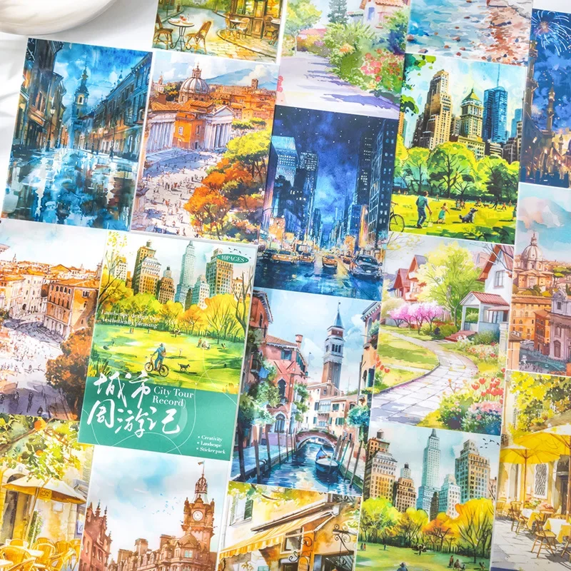10 Pieces Europe City Stickers Children Dairy Suburban Town Weekend Material Bottom Europe City Background School Supplies
10 Pieces Europe City Stickers Children Dairy Suburban Town Weekend Material Bottom Europe City Background School Supplies