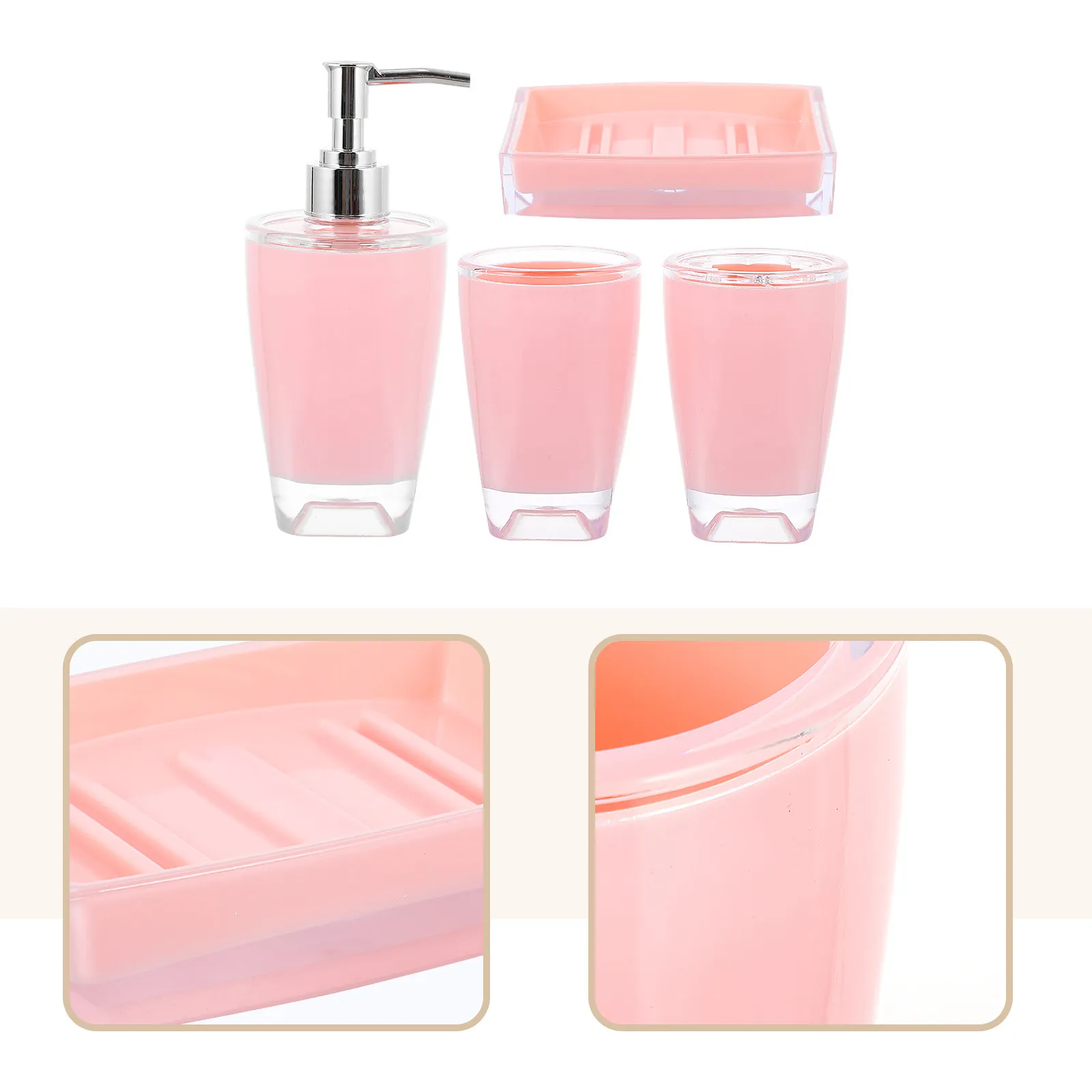 1Set Bathroom Accessory Set Elegant Bathroom Vanity Countertop Kit for Hotel Public Family Soap Dish Toothbrush Holder Soap
1Set Bathroom Accessory Set Elegant Bathroom Vanity Countertop Kit for Hotel Public Family Soap Dish Toothbrush Holder Soap