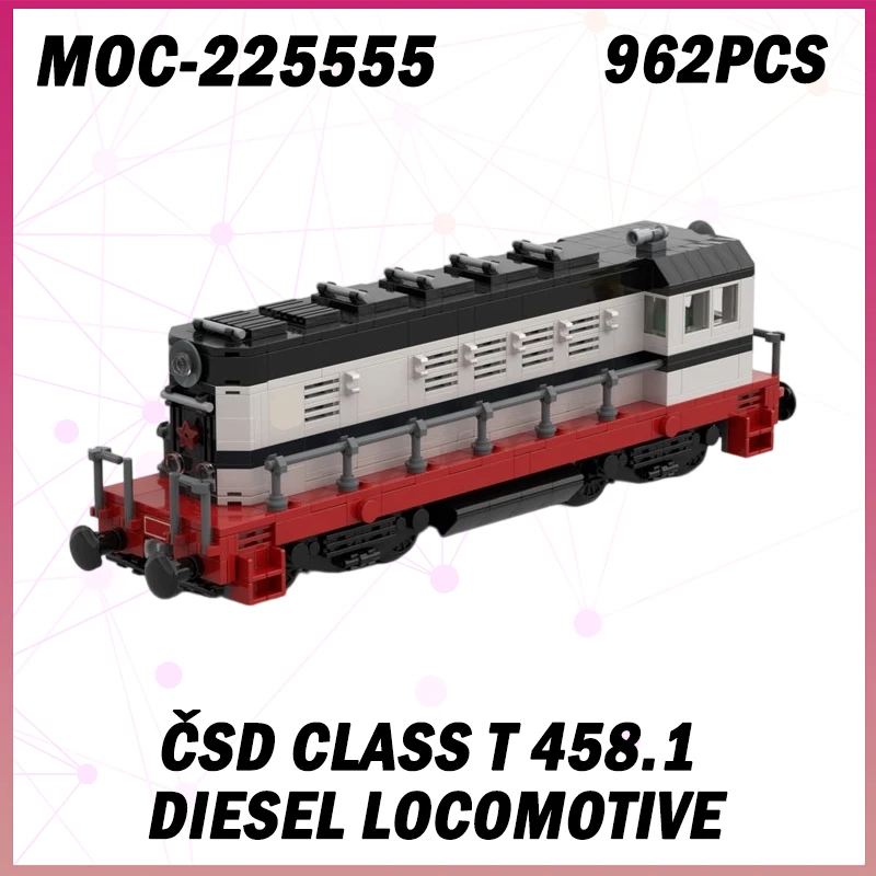962 шт. MOC-225555 ČSD Class T 458.1 дизельный локомотив MOC городской груз железнодорожный путь модель строительный блок сборка транспорт подарок
962 шт. MOC-225555 ČSD Class T 458.1 дизельный локомотив MOC городской груз железнодорожный путь модель строительный блок сборка транспорт подарок