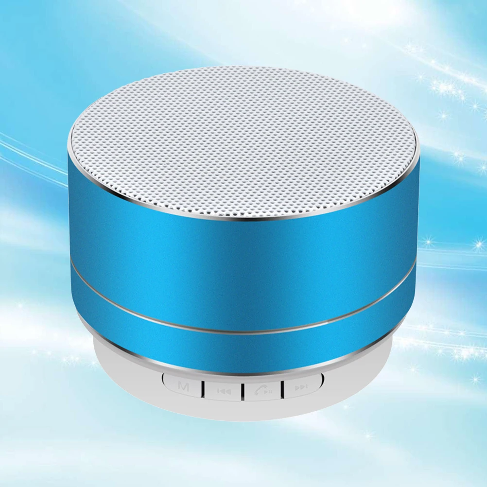 Aluminum Alloy Wireless Speakers Outdoor portable Mini Metal Speaker with LED Lights Support (Blue)
Aluminum Alloy Wireless Speakers Outdoor portable Mini Metal Speaker with LED Lights Support (Blue)