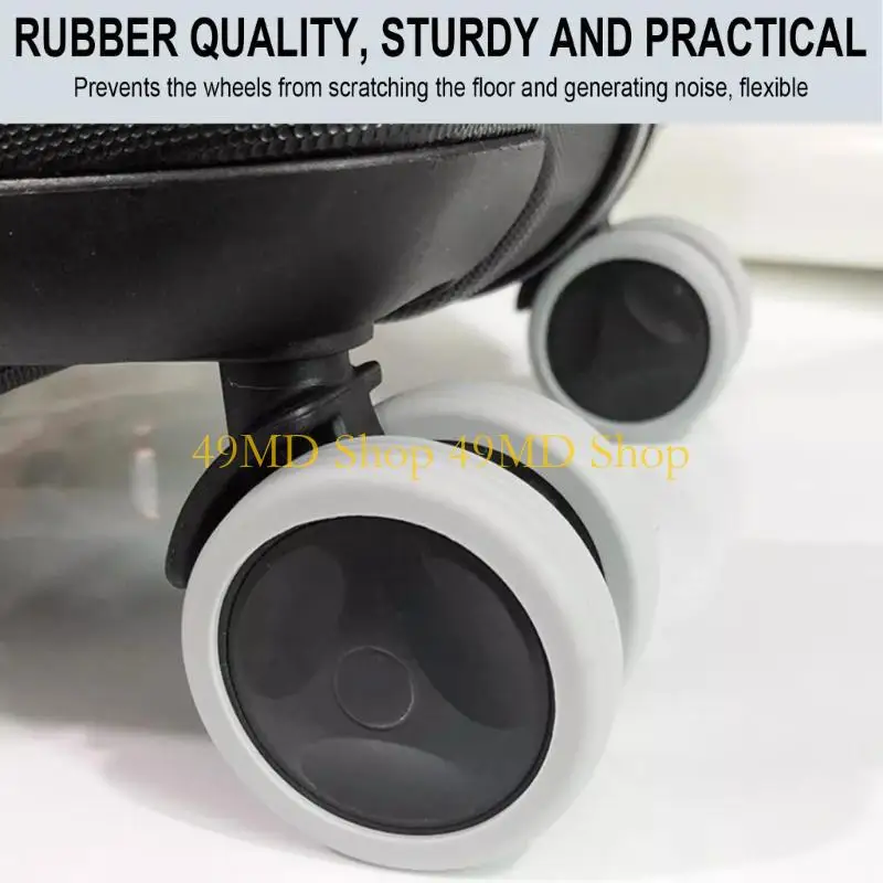 49MD 8Pcs Protective Rubber Wheel Caps Cover for Luggage Suitcase Noise Reduction
49MD 8Pcs Protective Rubber Wheel Caps Cover for Luggage Suitcase Noise Reduction