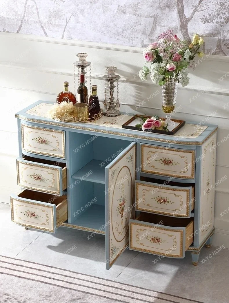 Retro Solid Wood Painted Entryway Cabinet Decorative Storage Cabinet Multifunctional Sideboard
Retro Solid Wood Painted Entryway Cabinet Decorative Storage Cabinet Multifunctional Sideboard