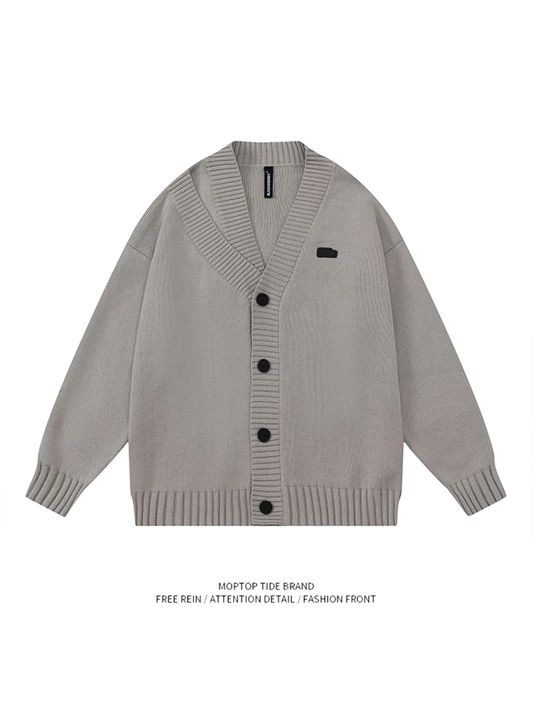 Retro Lazy Sle V-Ne Open Cardigan Knitted Sweater Men Spring Autumn Versatile Cool Sle Outerwear Casual Loose Fit
Retro Lazy Sle V-Ne Open Cardigan Knitted Sweater Men Spring Autumn Versatile Cool Sle Outerwear Casual Loose Fit