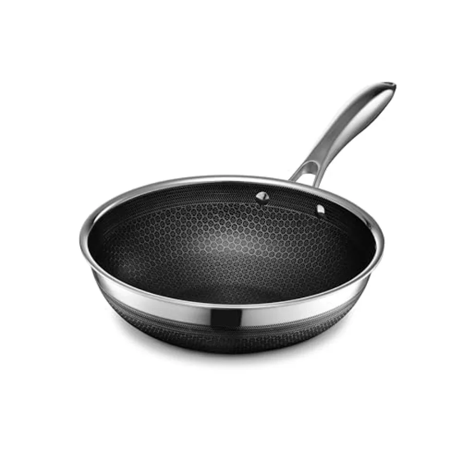 Hybrid Nonstick Wok, Stay-Cool Handle, Dishwasher-Friendly, Oven-Safe Up to 900°F, Induction Ready, Compatible with All Cooktop
Hybrid Nonstick Wok, Stay-Cool Handle, Dishwasher-Friendly, Oven-Safe Up to 900°F, Induction Ready, Compatible with All Cooktop