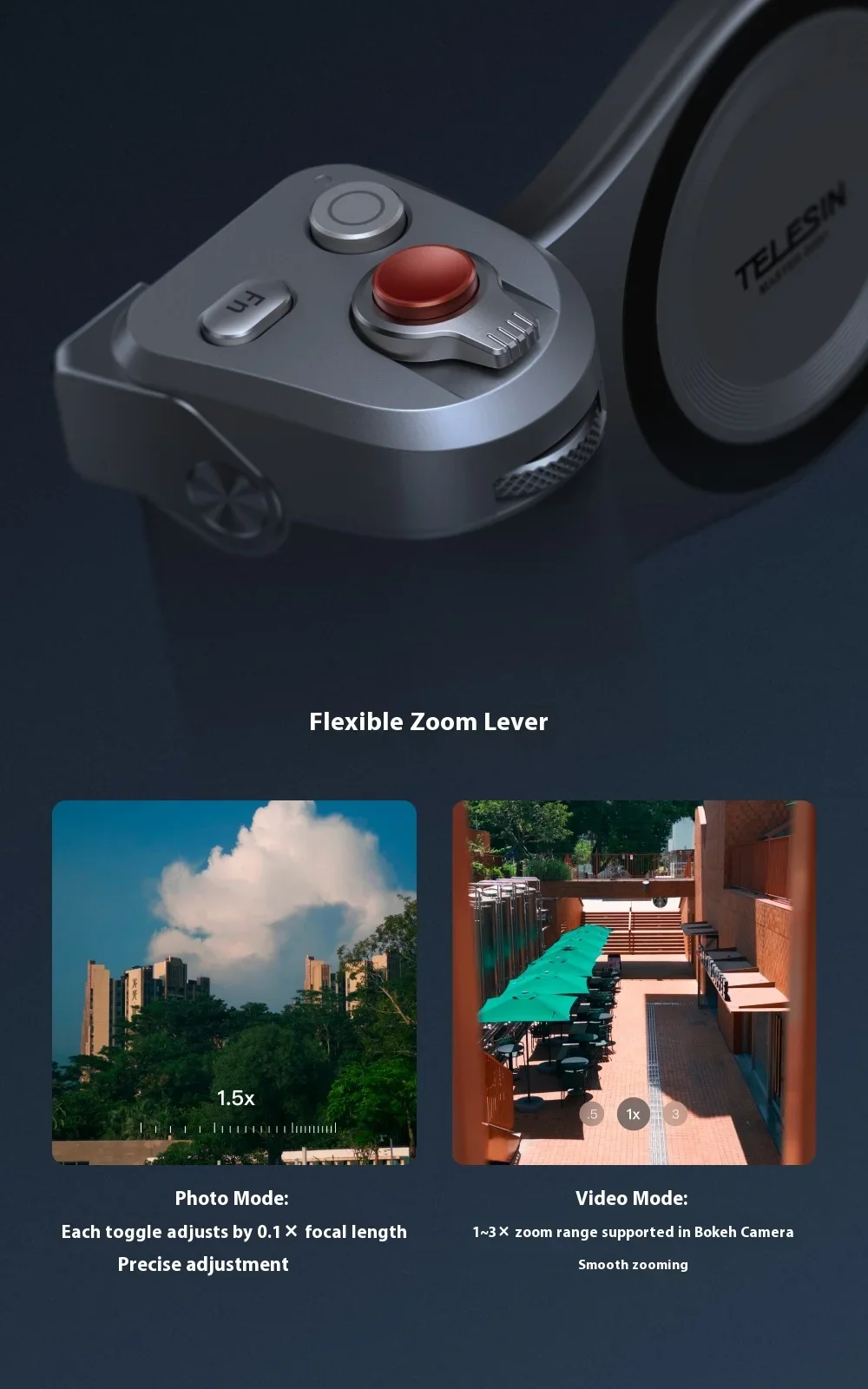 TELESIN Master Phone Camera Grip Set for IPhone17 Pro / Pro Max Magnetic Phone Camera Hand Grip Holder Remote Shutter Handheld
TELESIN Master Phone Camera Grip Set for IPhone17 Pro / Pro Max Magnetic Phone Camera Hand Grip Holder Remote Shutter Handheld