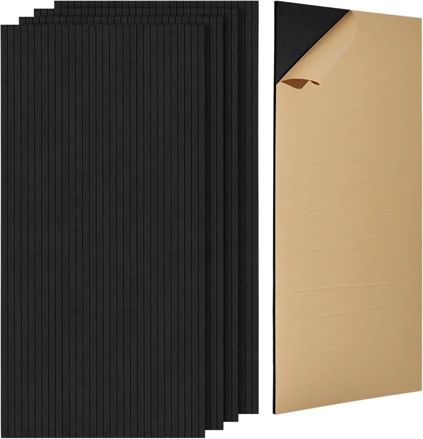 Acoustic Panels 5 Pack Self Adhesive 47.2x23.6x0.4 inch Sound Absorbing Foam for Home Studio Office Theater Black
Acoustic Panels 5 Pack Self Adhesive 47.2x23.6x0.4 inch Sound Absorbing Foam for Home Studio Office Theater Black