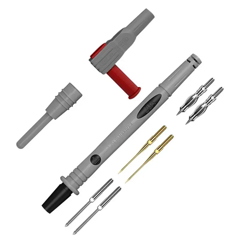 Multimeter Probes 20A Wire Piercing Probe Set Multi-Testers Needle Accessories Replaceable Precision Testing Lead Kit For Home
Multimeter Probes 20A Wire Piercing Probe Set Multi-Testers Needle Accessories Replaceable Precision Testing Lead Kit For Home