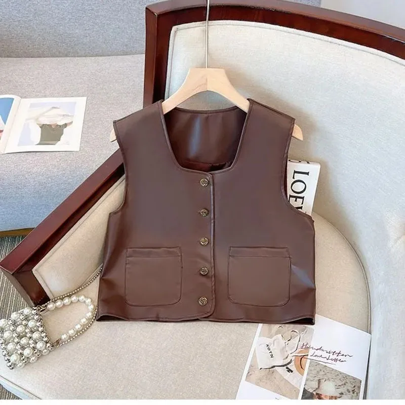 Fashion PU Leather Vest White Shirt Dress 2025 New Women's Clothing Spring Autumn A-line Dress @ Vest Two-piece Set Female
Fashion PU Leather Vest White Shirt Dress 2025 New Women's Clothing Spring Autumn A-line Dress @ Vest Two-piece Set Female